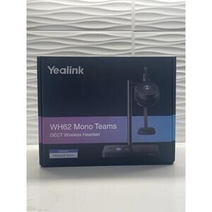 Yealink WH62 Essential DECT Mono Wireless Headset, Teams 1308000C - NEW